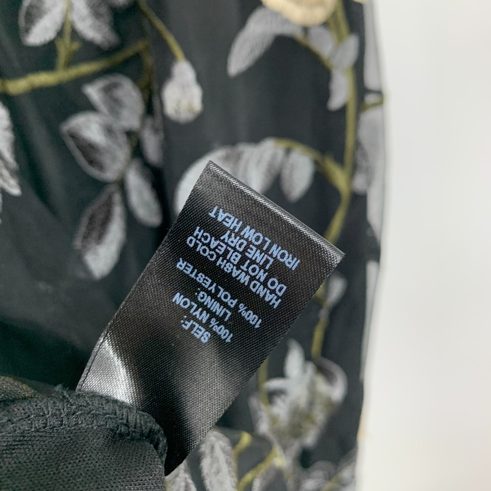 Lulus Dress Elston Black Floral Embroidered Mini Sleeveless Womens Size XL - Picture 13 of 13